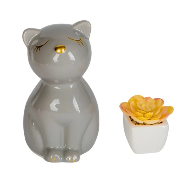 Urn for Cats Ashes – A Peaceful Tribute in Glazed Gray Ceramic