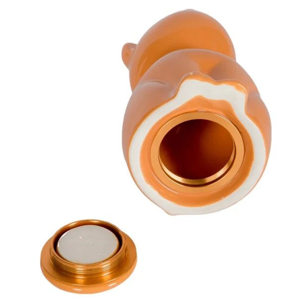 Urns Pet Ashes – Orange Ceramic Cat for a Gentle Goodbye - 图片 3